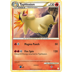 Typhlosion 32/123 Pokemon TCG HeartGold & SoulSilver HeartGold & SoulSilver