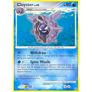 Cloyster 47/132 Pokemon TCG Diamond & Pearl Secret Wonders