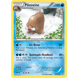 Piloswine 27/135 Pokemon TCG Black & White Plasma Storm