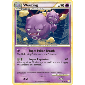 Weezing 34/123 Pokemon TCG HeartGold & SoulSilver HeartGold & SoulSilver