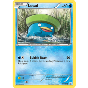 Lotad 29/135 Pokemon TCG Black & White Plasma Storm