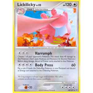 Lickilicky 33/127 Pokemon TCG Platinum Platinum