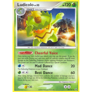 Ludicolo 34/127 Pokemon TCG Platinum Platinum