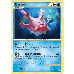 Corsola 37/123 Pokemon TCG HeartGold & SoulSilver HeartGold & SoulSilver