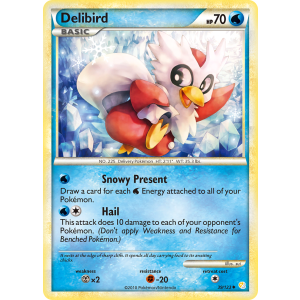 Delibird 39/123 Pokemon TCG HeartGold & SoulSilver HeartGold & SoulSilver