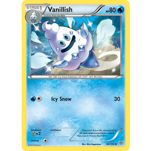 Vanillish 36/135 Pokemon TCG Black & White Plasma Storm