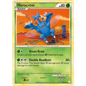 Heracross 43/123 Pokemon TCG HeartGold & SoulSilver HeartGold & SoulSilver