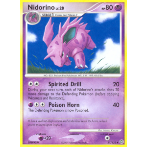 Nidorino 57/132 Pokemon TCG Diamond & Pearl Secret Wonders