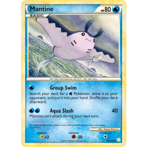 Mantine 45/123 Pokemon TCG HeartGold & SoulSilver HeartGold & SoulSilver