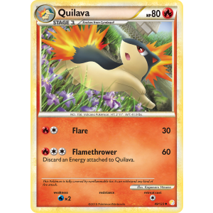 Quilava 49/123 Pokemon TCG HeartGold & SoulSilver HeartGold & SoulSilver