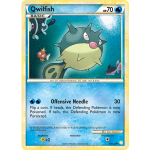 Qwilfish 50/123 Pokemon TCG HeartGold & SoulSilver HeartGold & SoulSilver