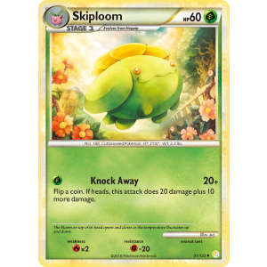 Skiploom 51/123 Pokemon TCG HeartGold & SoulSilver HeartGold & SoulSilver