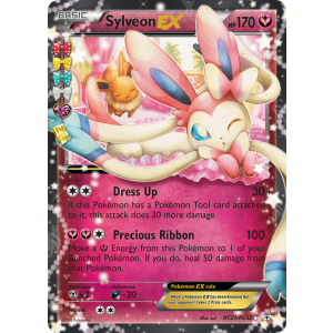 Rare Holo EX Sylveon-EX RC21/83 Pokemon TCG XY Generations