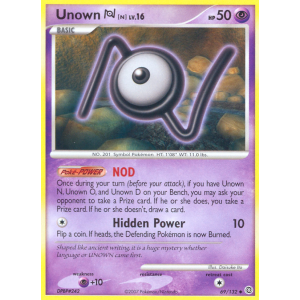 Unown N 69/132 Pokemon TCG Diamond & Pearl Secret Wonders