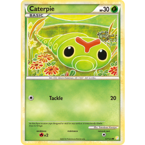 Caterpie 57/123 Pokemon TCG HeartGold & SoulSilver HeartGold & SoulSilver