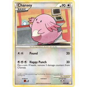 Chansey 58/123 Pokemon TCG HeartGold & SoulSilver HeartGold & SoulSilver