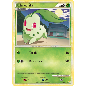 Chikorita 59/123 Pokemon TCG HeartGold & SoulSilver HeartGold & SoulSilver