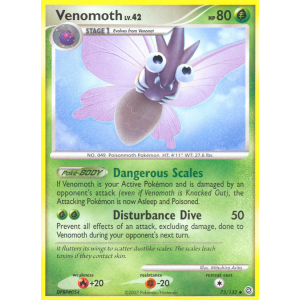 Venomoth 73/132 Pokemon TCG Diamond & Pearl Secret Wonders