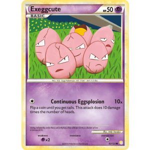 Exeggcute 63/123 Pokemon TCG HeartGold & SoulSilver HeartGold & SoulSilver