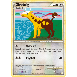 Girafarig 64/123 Pokemon TCG HeartGold & SoulSilver HeartGold & SoulSilver