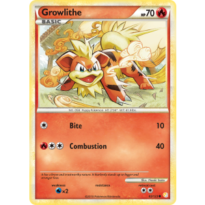 Growlithe 65/123 Pokemon TCG HeartGold & SoulSilver HeartGold & SoulSilver