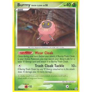 Burmy Trash Cloak 80/132 Pokemon TCG Diamond & Pearl Secret Wonders