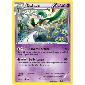 Rare Holo Gallade 61/135 Pokemon TCG Black & White Plasma Storm