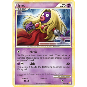 Jynx 69/123 Pokemon TCG HeartGold & SoulSilver HeartGold & SoulSilver