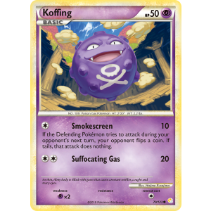 Koffing 70/123 Pokemon TCG HeartGold & SoulSilver HeartGold & SoulSilver