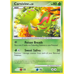 Carnivine 68/127 Pokemon TCG Platinum Platinum