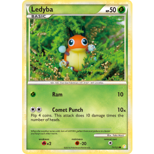 Ledyba 71/123 Pokemon TCG HeartGold & SoulSilver HeartGold & SoulSilver