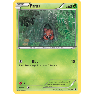 Paras 6/83 Pokemon TCG XY Generations