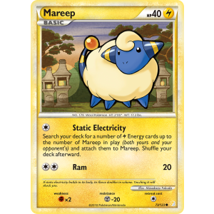 Mareep 73/123 Pokemon TCG HeartGold & SoulSilver HeartGold & SoulSilver