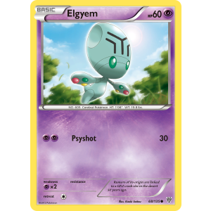 Elgyem 68/135 Pokemon TCG Black & White Plasma Storm