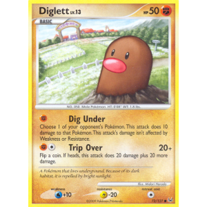 Diglett 72/127 Pokemon TCG Platinum Platinum