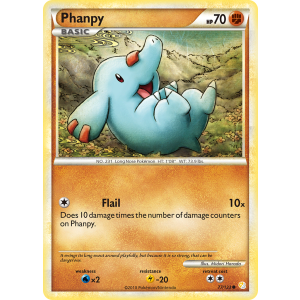 Phanpy 77/123 Pokemon TCG HeartGold & SoulSilver HeartGold & SoulSilver