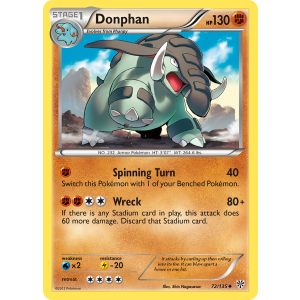 Donphan 72/135 Pokemon TCG Black & White Plasma Storm