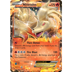 Rare Holo EX Ninetales-EX 13/83 Pokemon TCG XY Generations