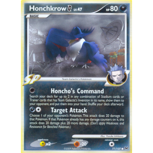 Honchkrow G 77/127 Pokemon TCG Platinum Platinum