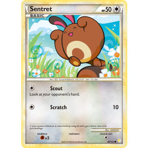 Sentret 80/123 Pokemon TCG HeartGold & SoulSilver HeartGold & SoulSilver