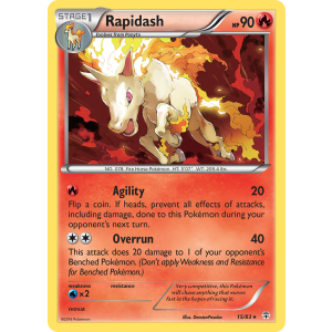 Rapidash 15/83 Pokemon TCG XY Generations