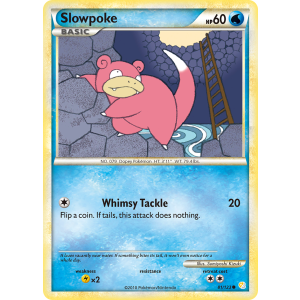 Slowpoke 81/123 Pokemon TCG HeartGold & SoulSilver HeartGold & SoulSilver