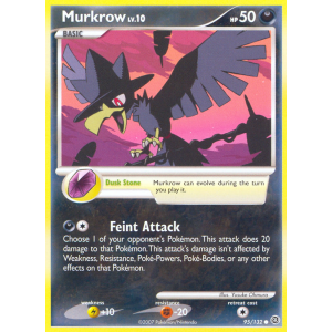 Murkrow 95/132 Pokemon TCG Diamond & Pearl Secret Wonders