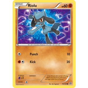 Riolu 75/135 Pokemon TCG Black & White Plasma Storm