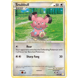 Snubbull 82/123 Pokemon TCG HeartGold & SoulSilver HeartGold & SoulSilver