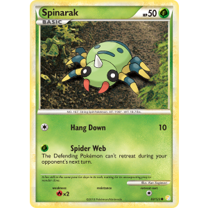 Spinarak 83/123 Pokemon TCG HeartGold & SoulSilver HeartGold & SoulSilver