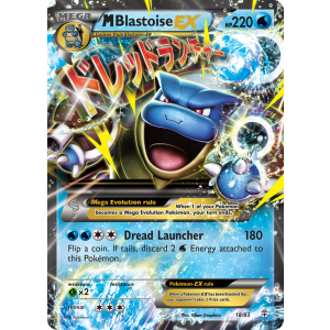 Rare Holo EX M Blastoise-EX 18/83 Pokemon TCG XY Generations