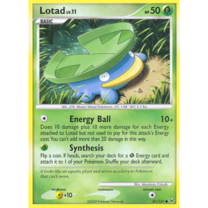 Lotad 81/127 Pokemon TCG Platinum Platinum