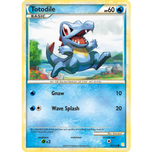 Totodile 86/123 Pokemon TCG HeartGold & SoulSilver HeartGold & SoulSilver