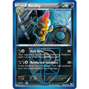 Scrafty 86/135 Pokemon TCG Black & White Plasma Storm